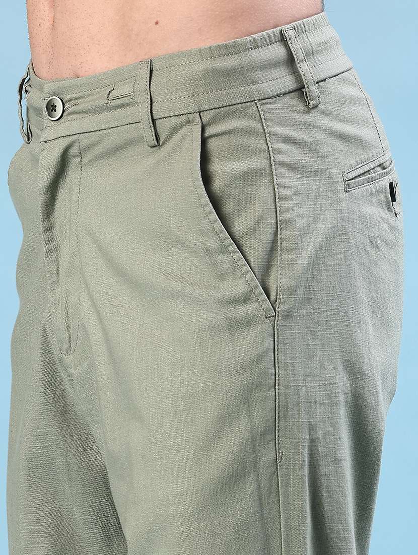 men sold mid rise casual chino - 22022334 -  Standard Image - 5