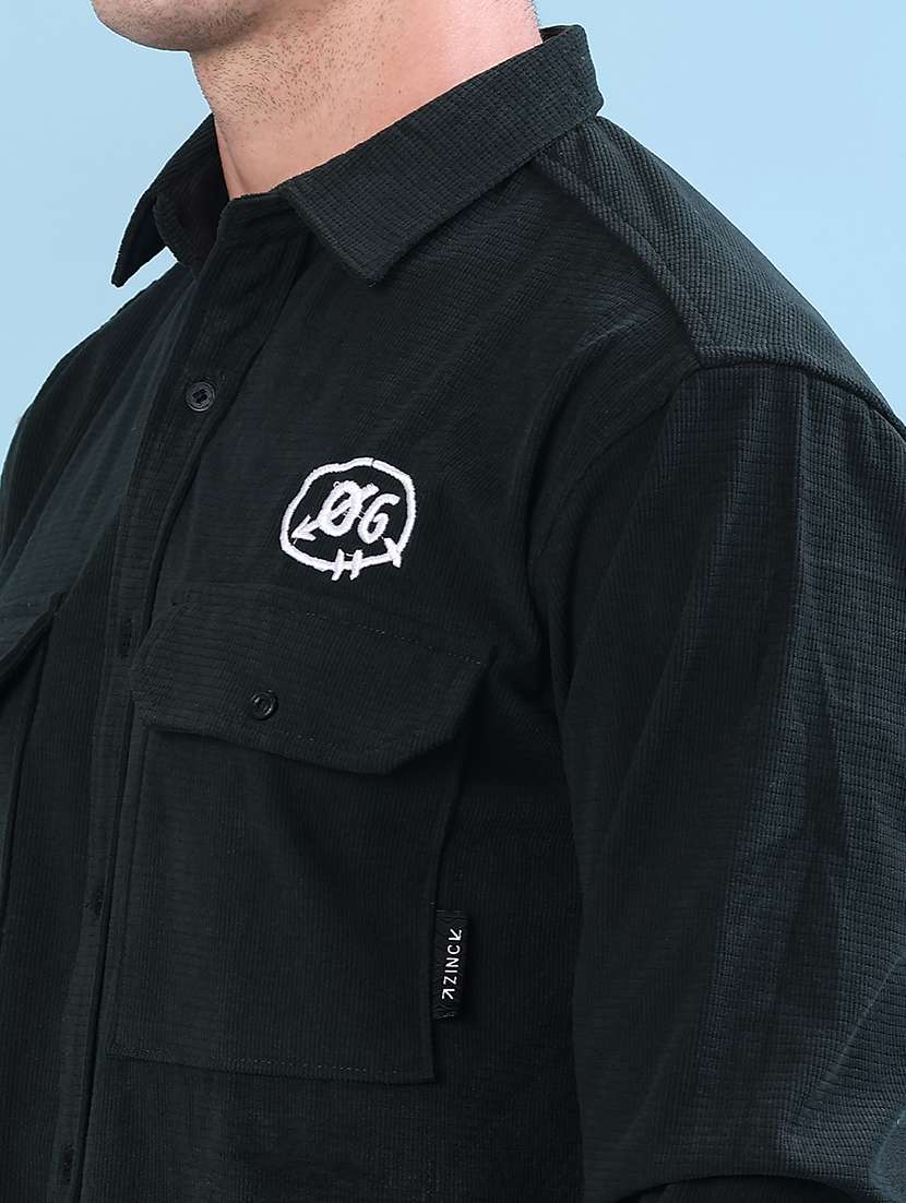 men printed long sleeve regular fit casual shirt - 22022383 -  Standard Image - 5