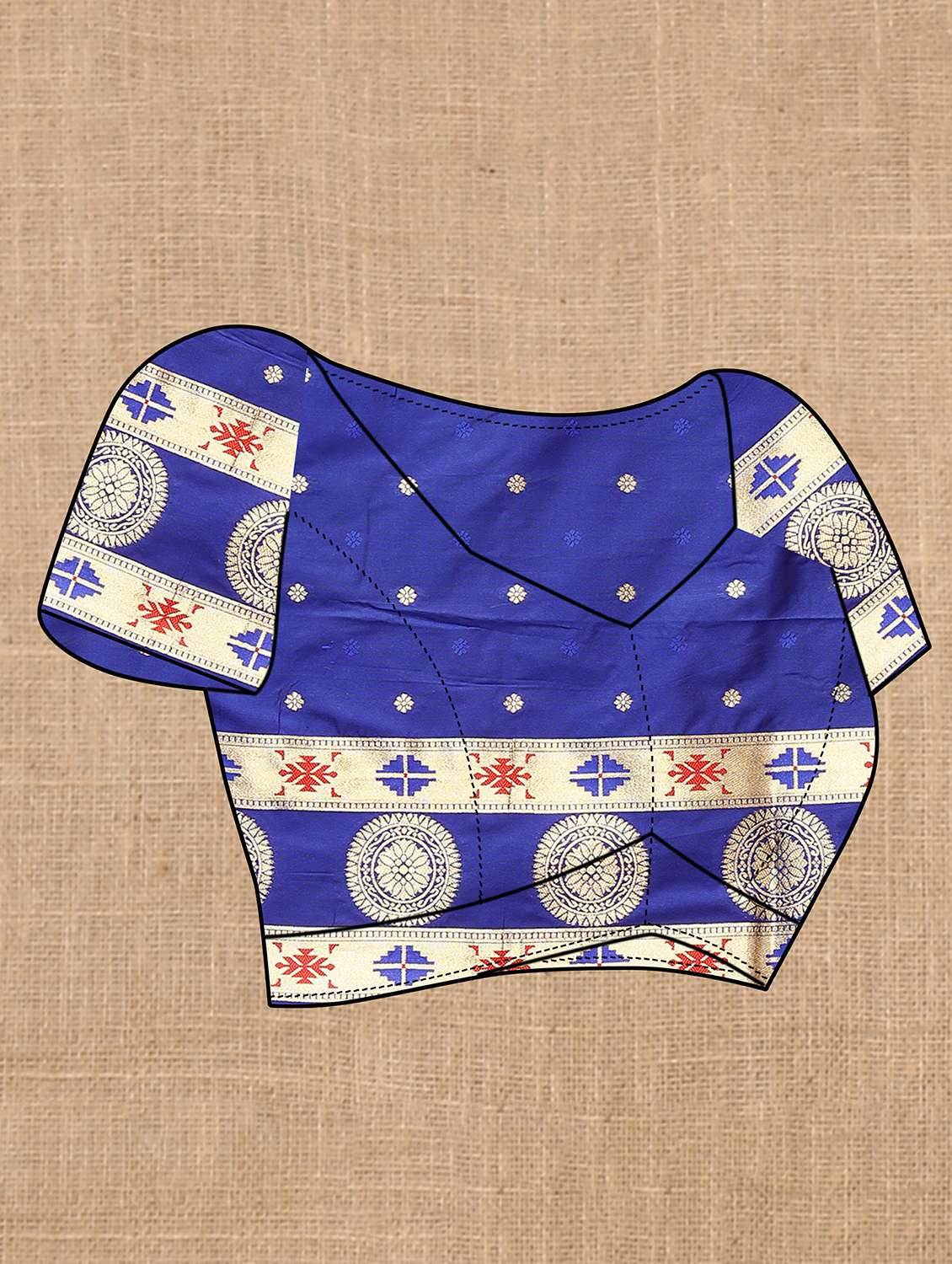 women self design paithani saree with blouse - 22022426 -  Standard Image - 5