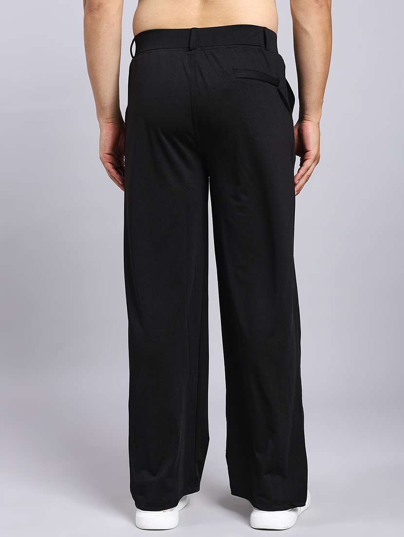 men solid mid rise loose fit chinos  - 22022466 -  Standard Image - 3
