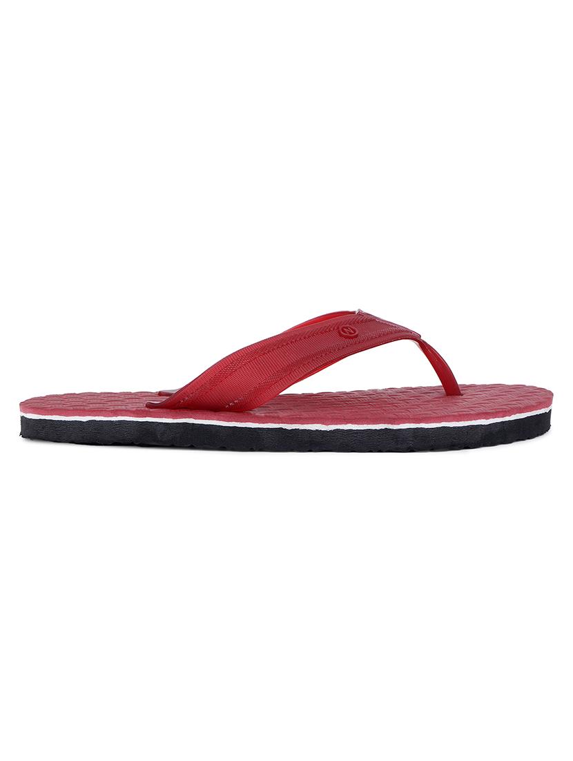 men maroon toe separator slipper - 22022837 - Standard Image - 3