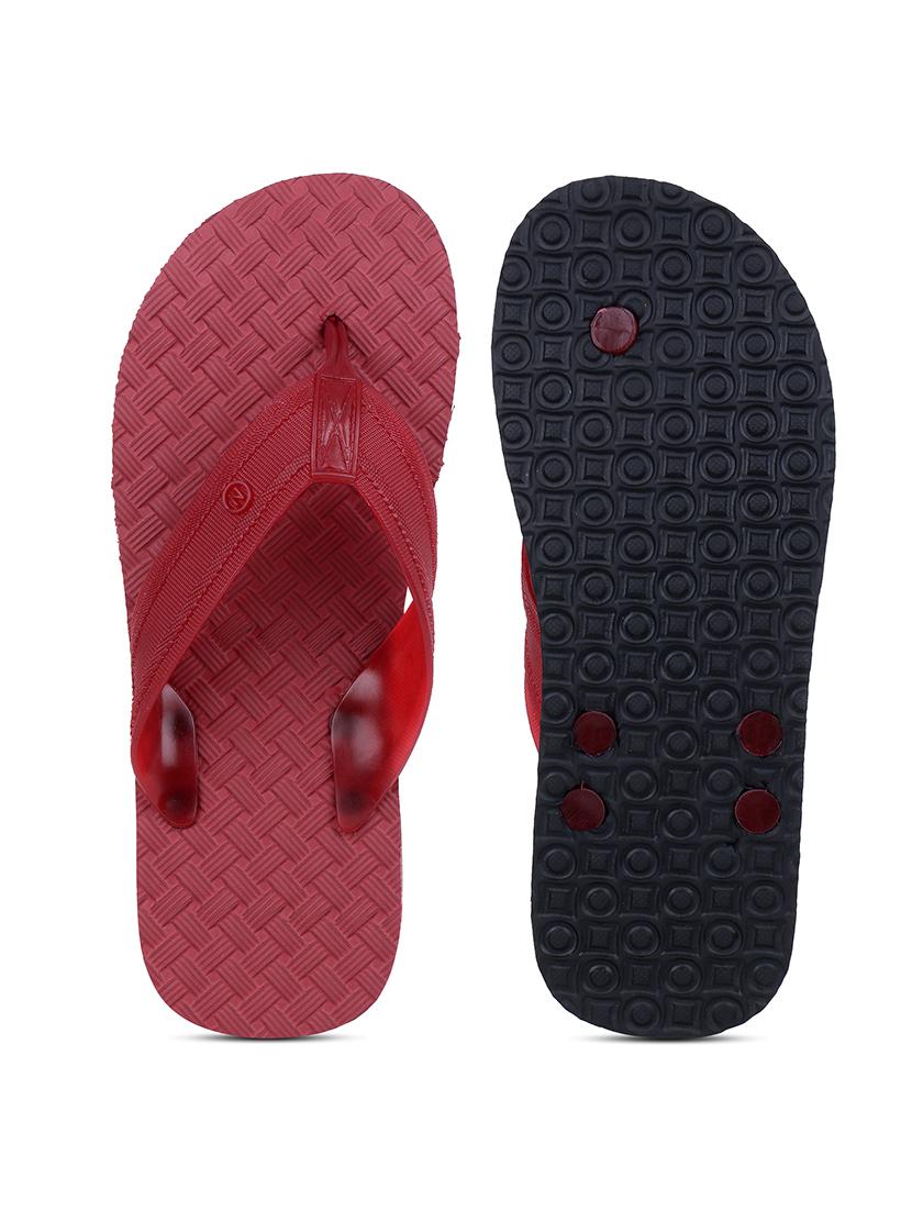 men maroon toe separator slipper - 22022837 - Standard Image - 5