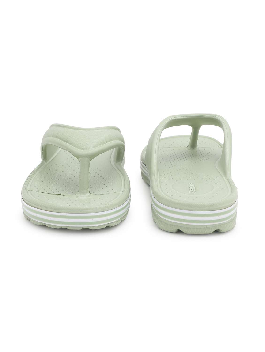 women green slides flip flop - 22023426 -  Standard Image - 3