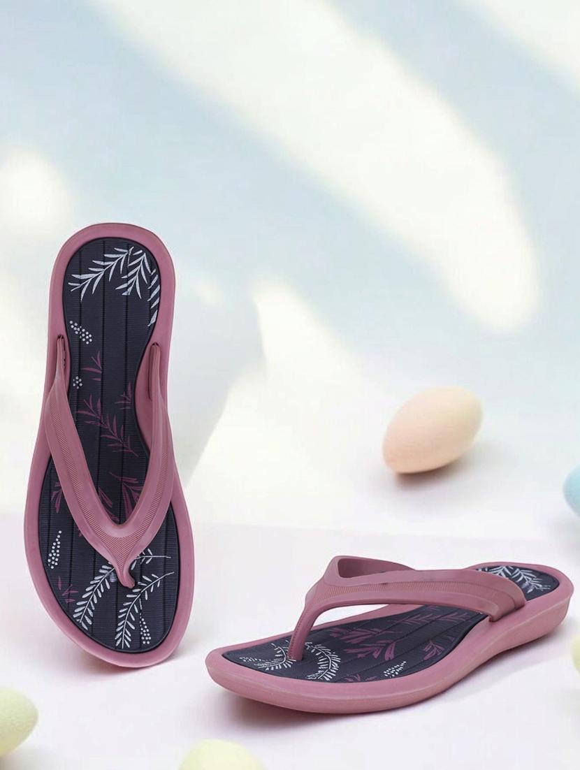women printed slip on flip flop - 22023430 - Zoom Image - 0
