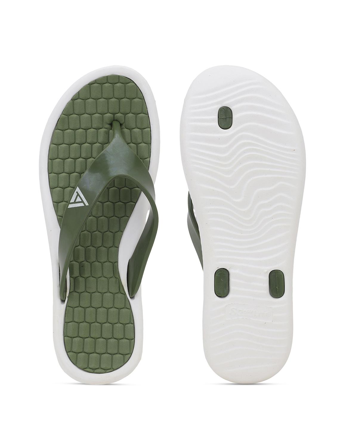 women solid green slip on flip flop - 22023433 - Standard Image - 5
