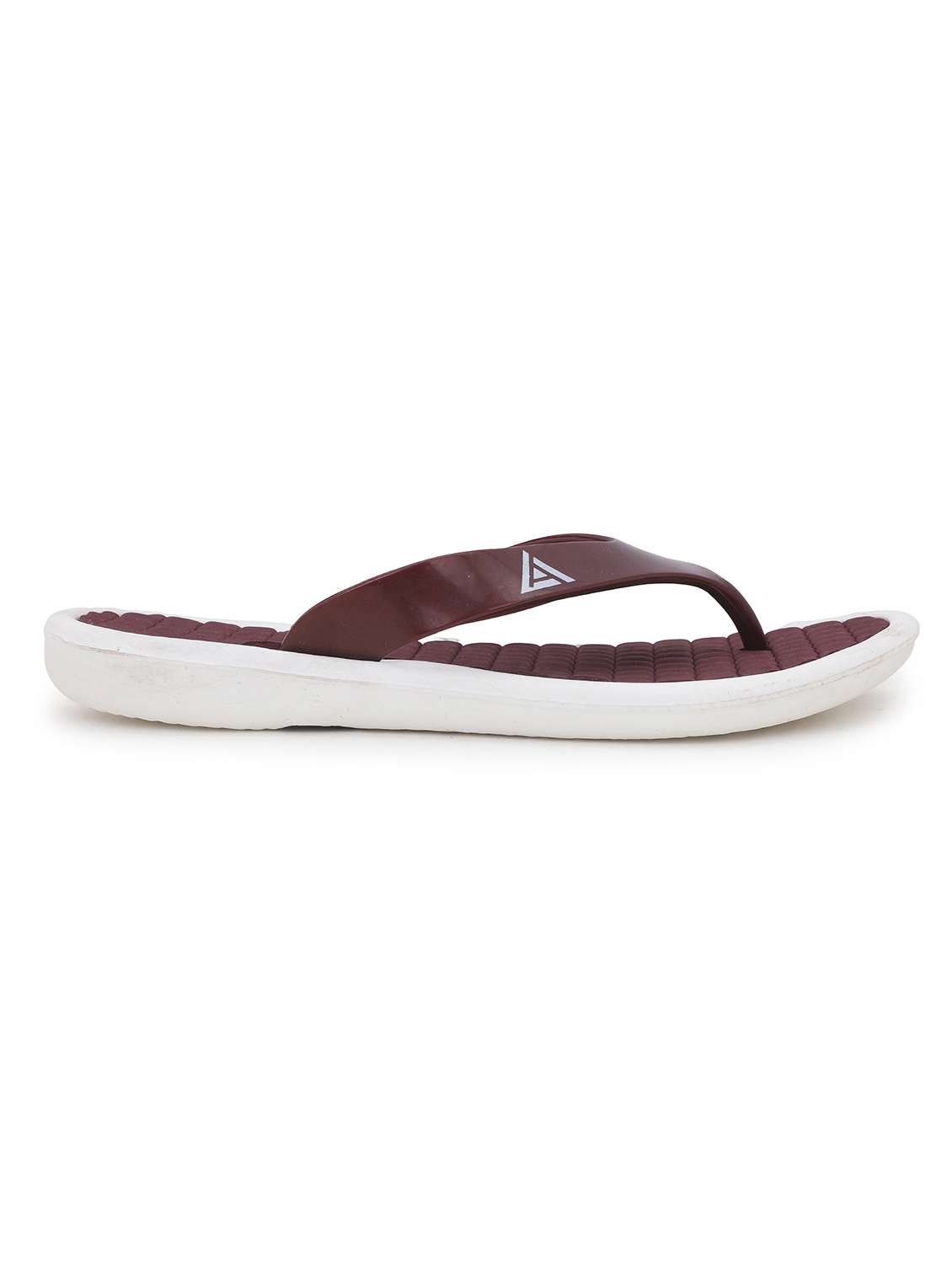 women solid maroon slip on flip flop - 22023434 -  Standard Image - 3