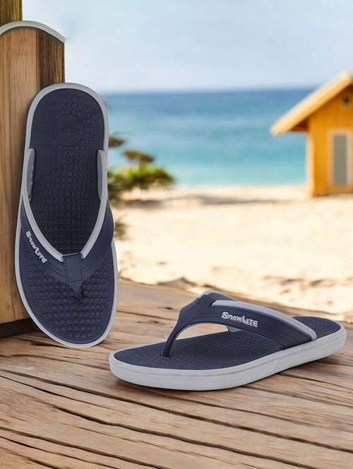 Men Blue Slip On Flip Flop