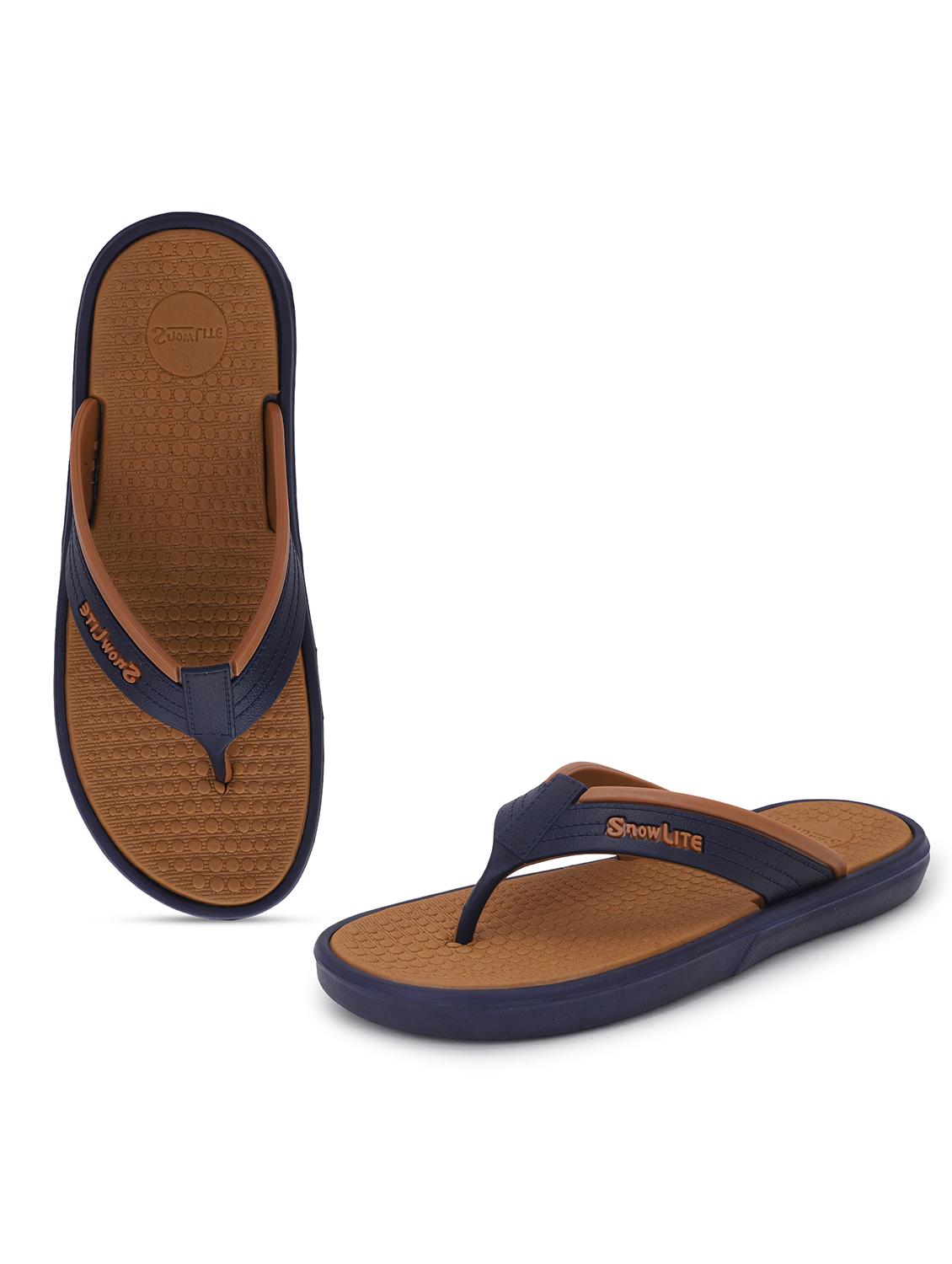 men brown slip on flip flop - 22023446 - Standard Image - 3