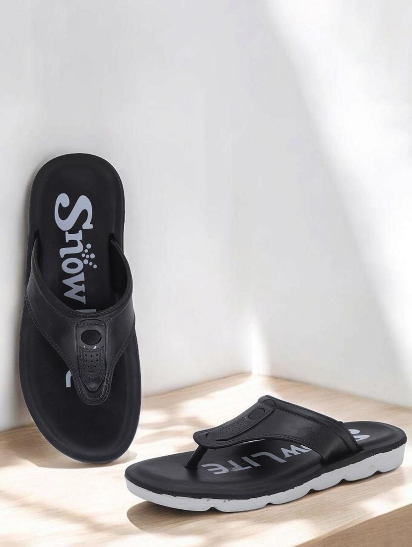 men black slip on flip flop - 22023448 -  Zoom Image - 0