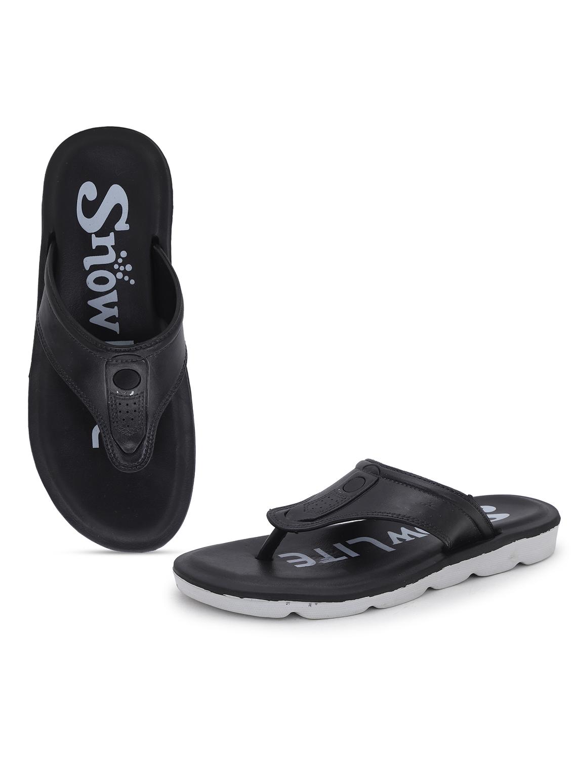 men black slip on flip flop - 22023448 - Standard Image - 3