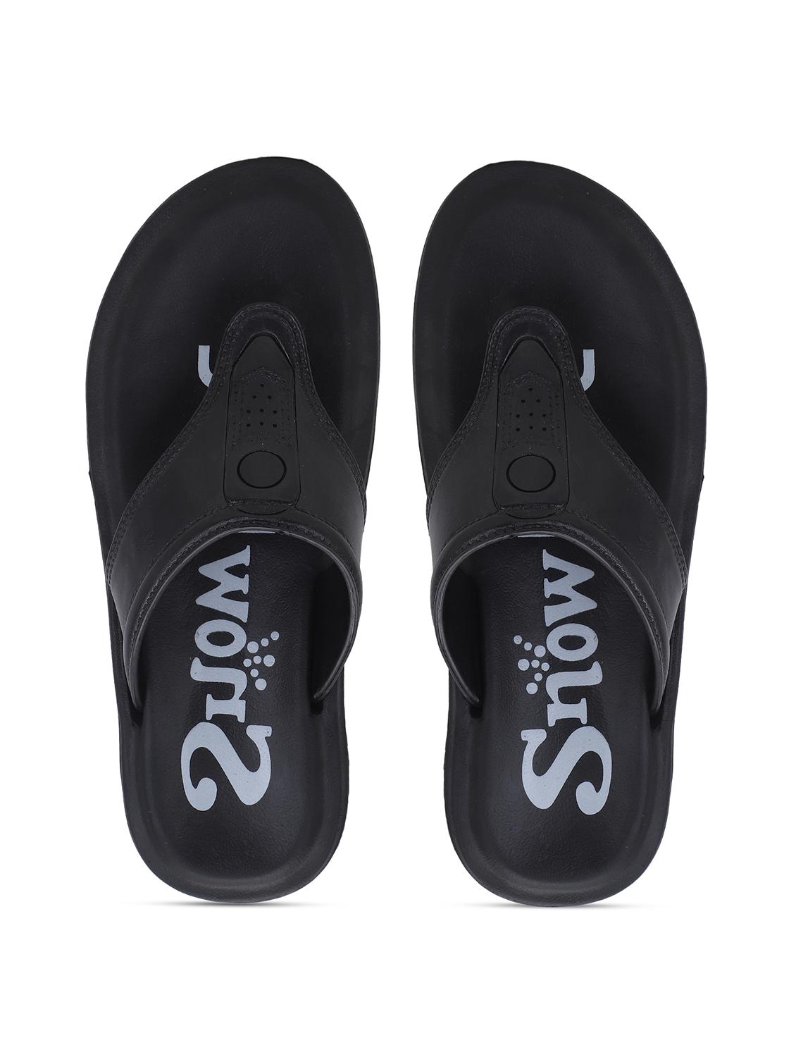 men black slip on flip flop - 22023448 - Standard Image - 5