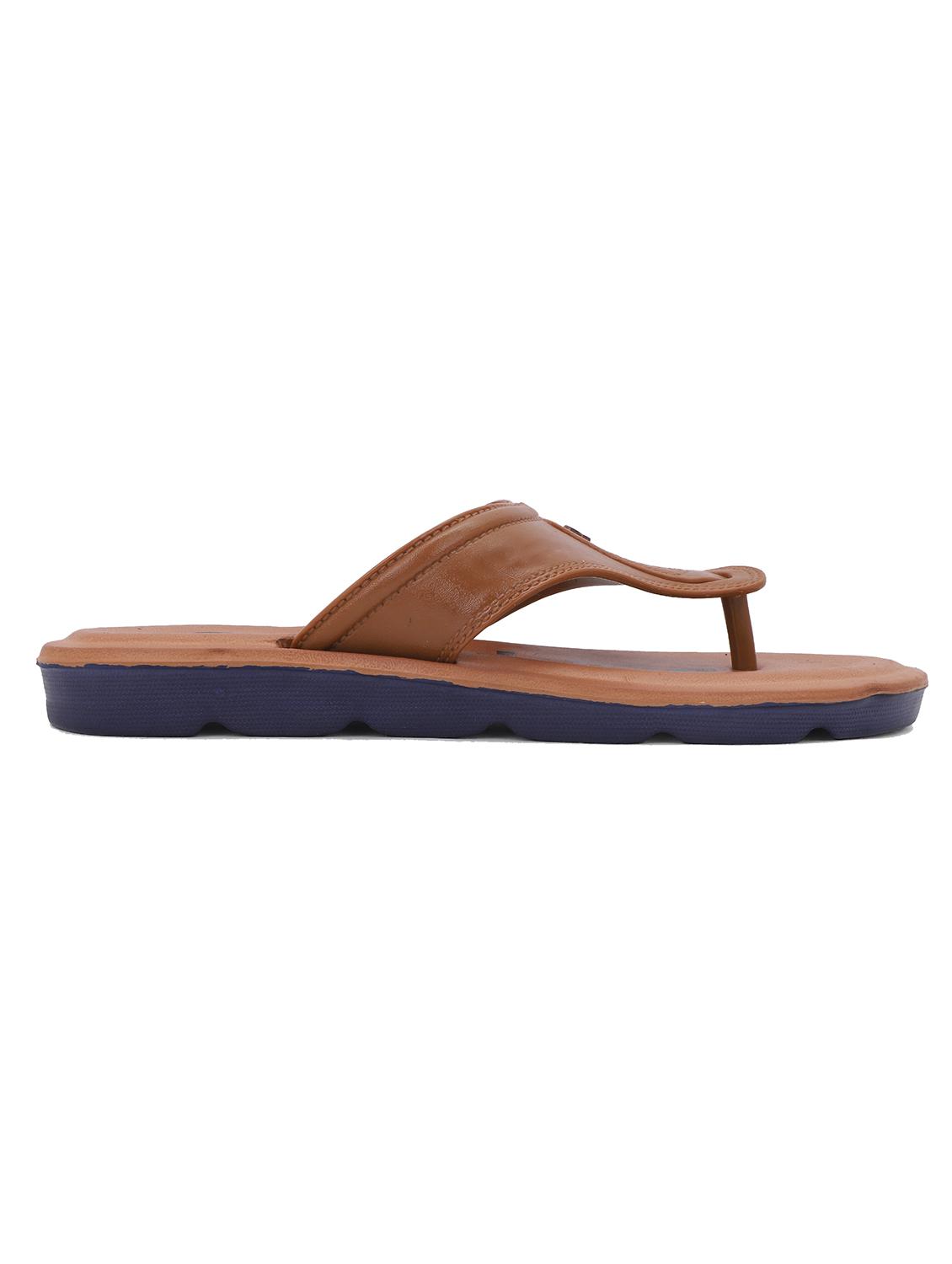 men brown slip on flip flop - 22023449 - Standard Image - 3