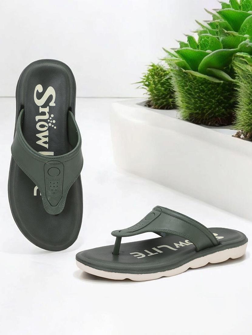 men green slip on flip flop - 22023450 - Zoom Image - 0