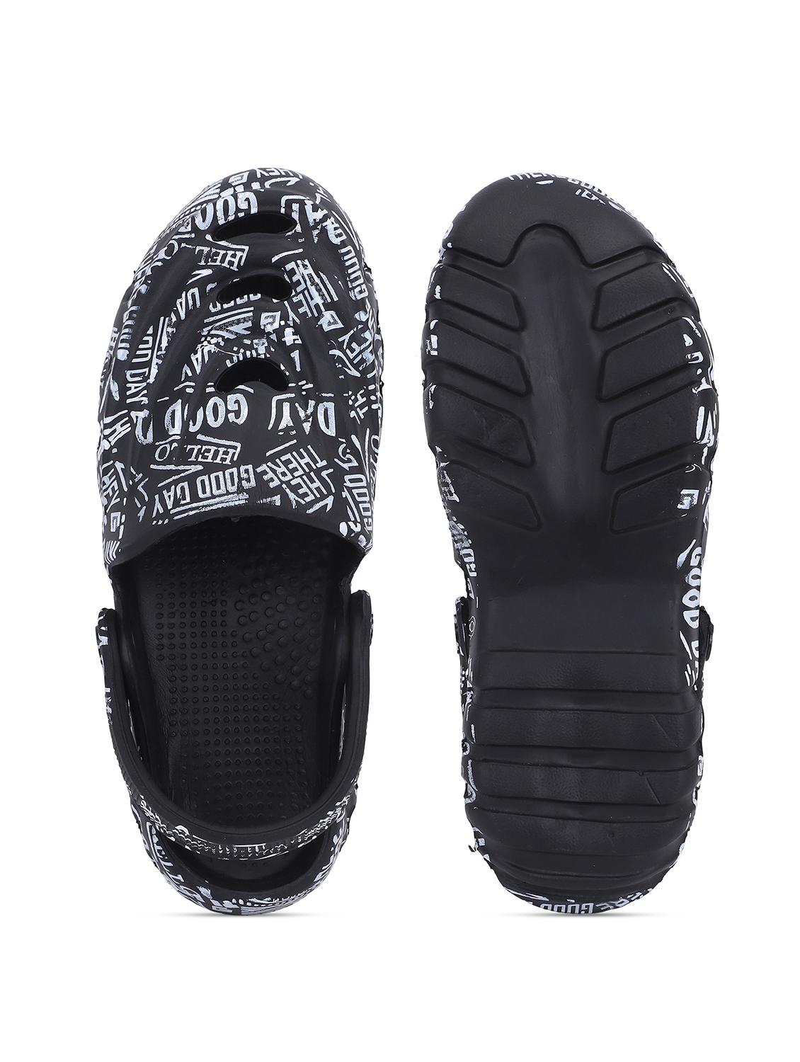 men printed black rubber clogs - 22023985 - Standard Image - 5