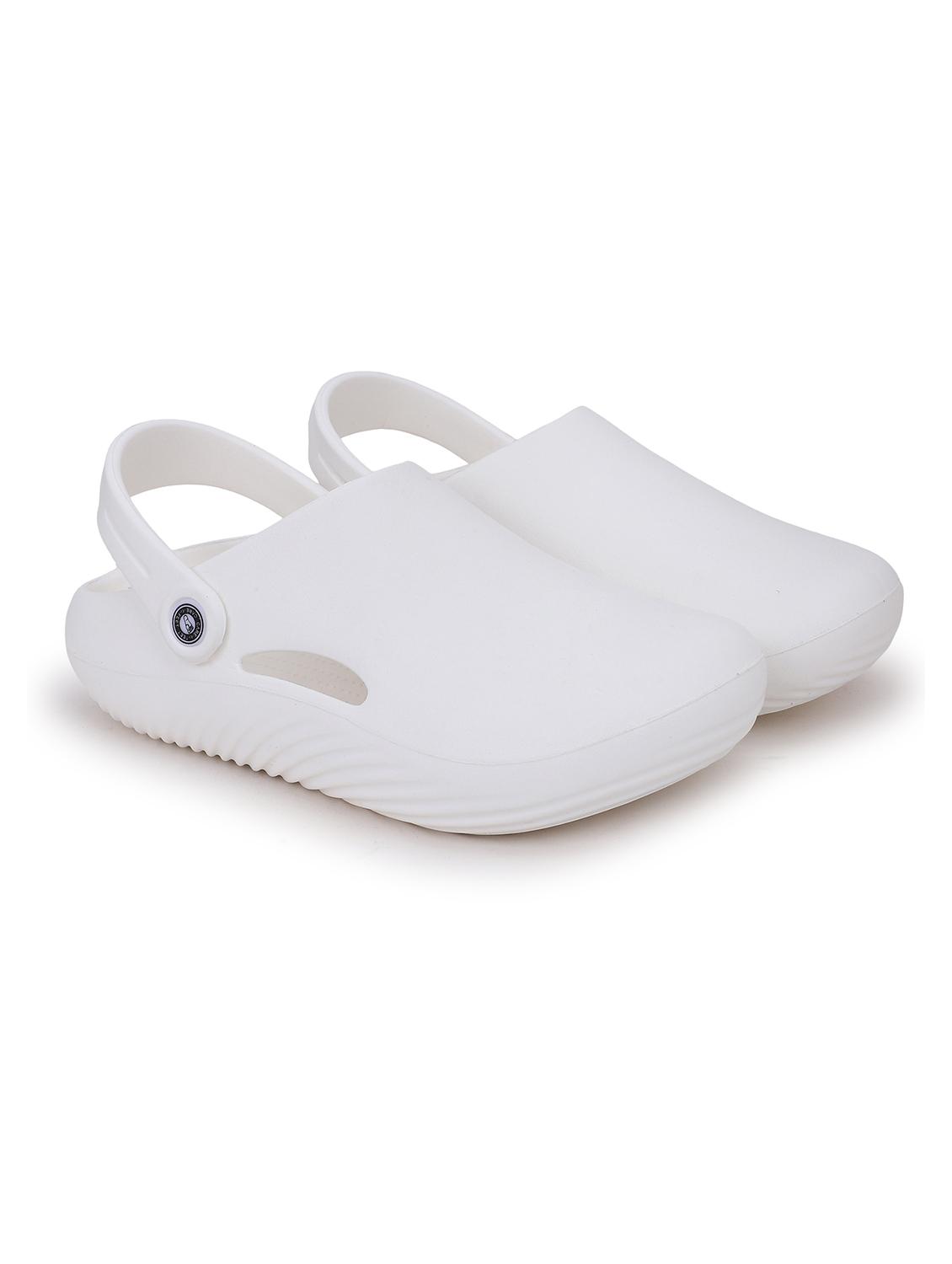white rubber slip-on clogs for men - 22023990 -  Zoom Image - 0