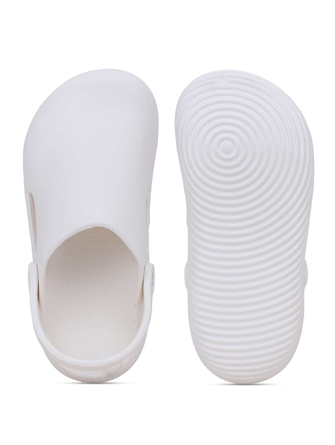 white rubber slip-on clogs for men - 22023990 - Standard Image - 3
