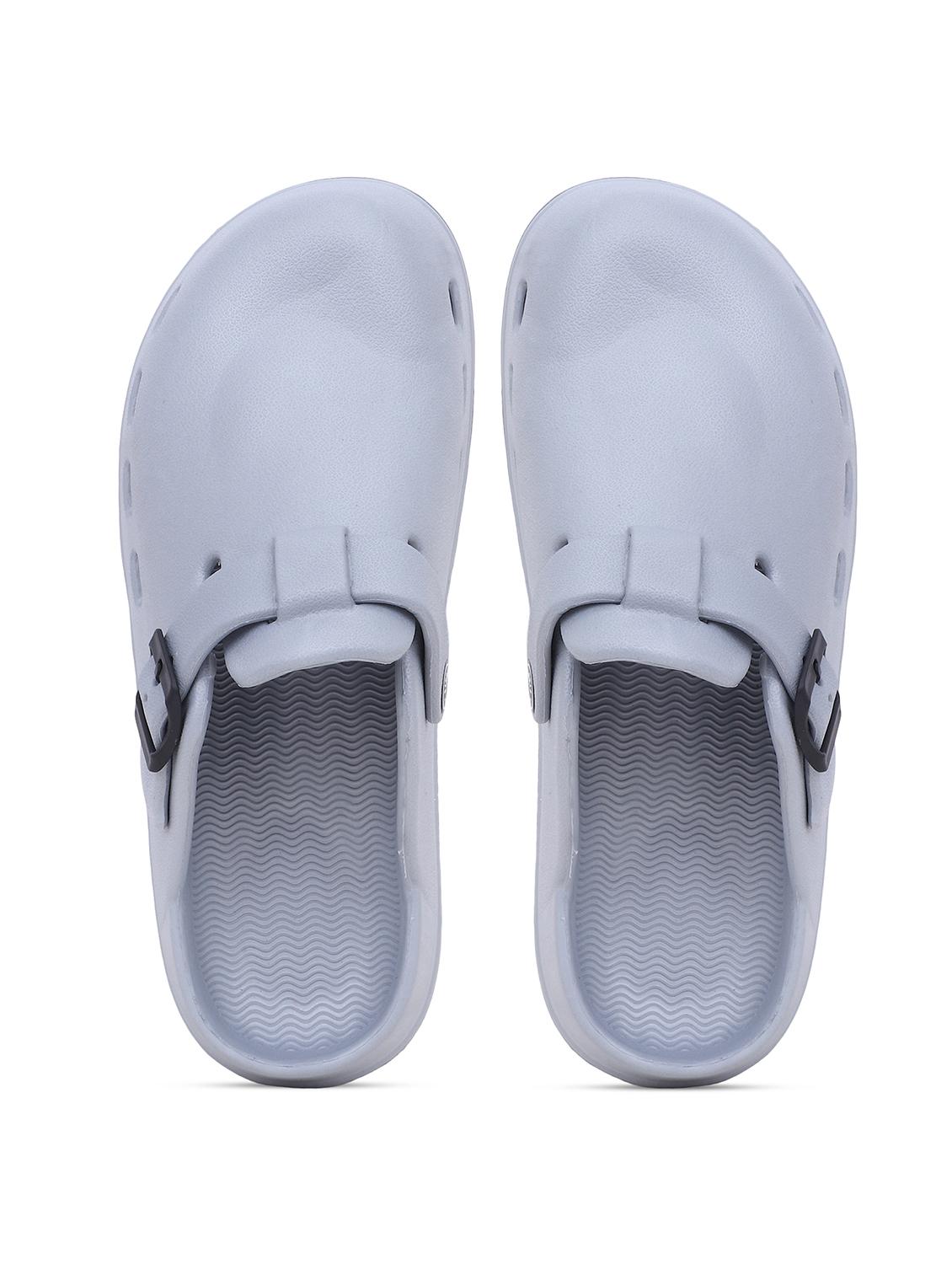 grey slip-on clogs for men - 22023992 - Standard Image - 3
