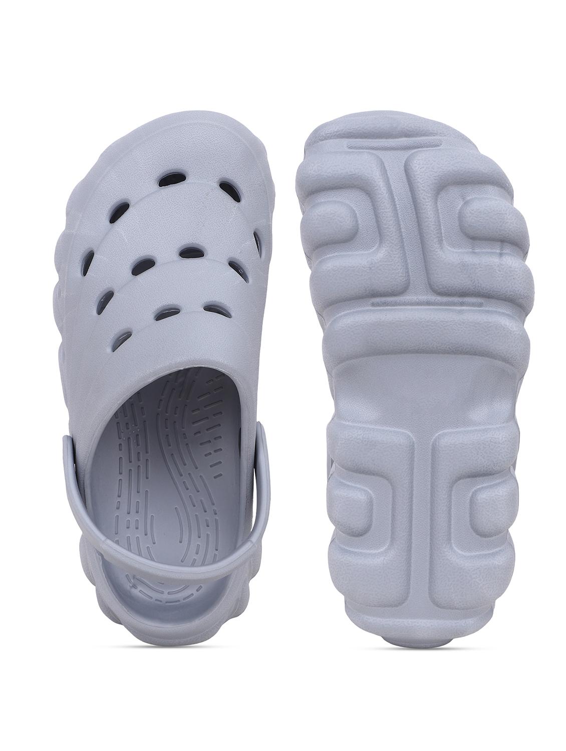 grey rubber slip on clogs for men - 22023999 - Standard Image - 5