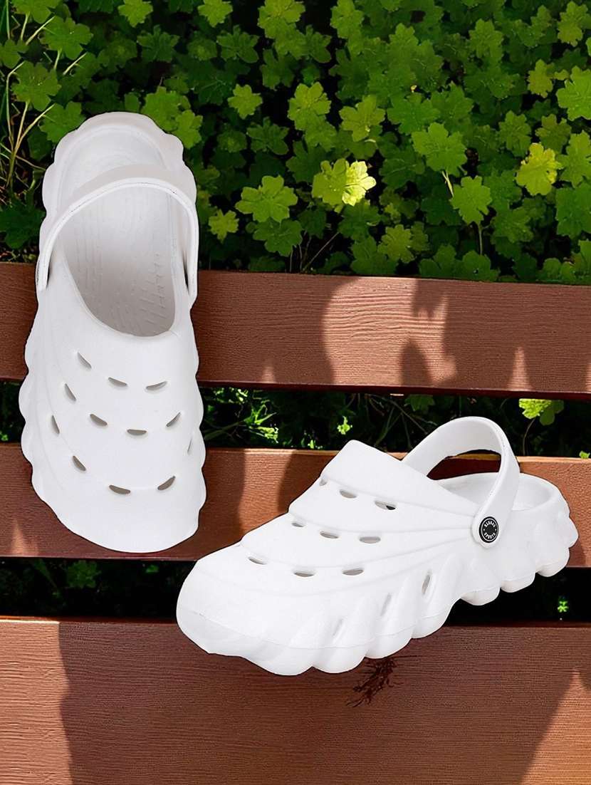 men white solid slip on clogs  - 22024000 -  Zoom Image - 0