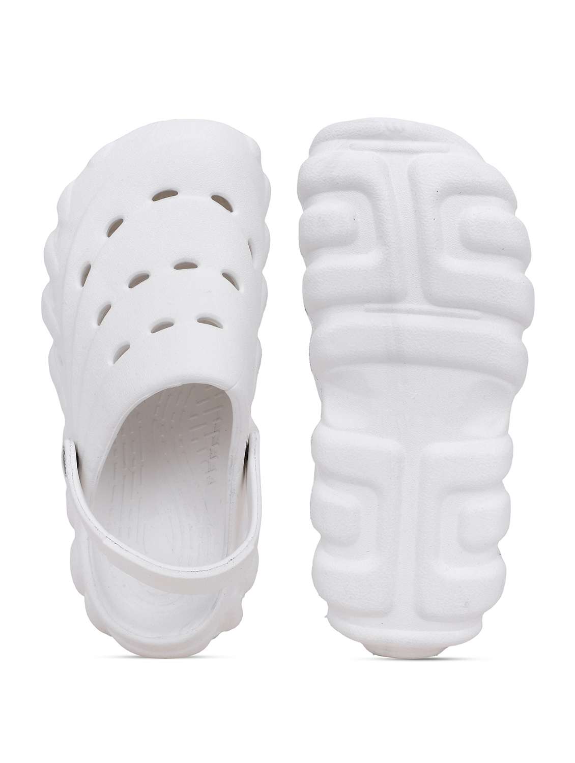 men white solid slip on clogs - 22024000 - Standard Image - 5