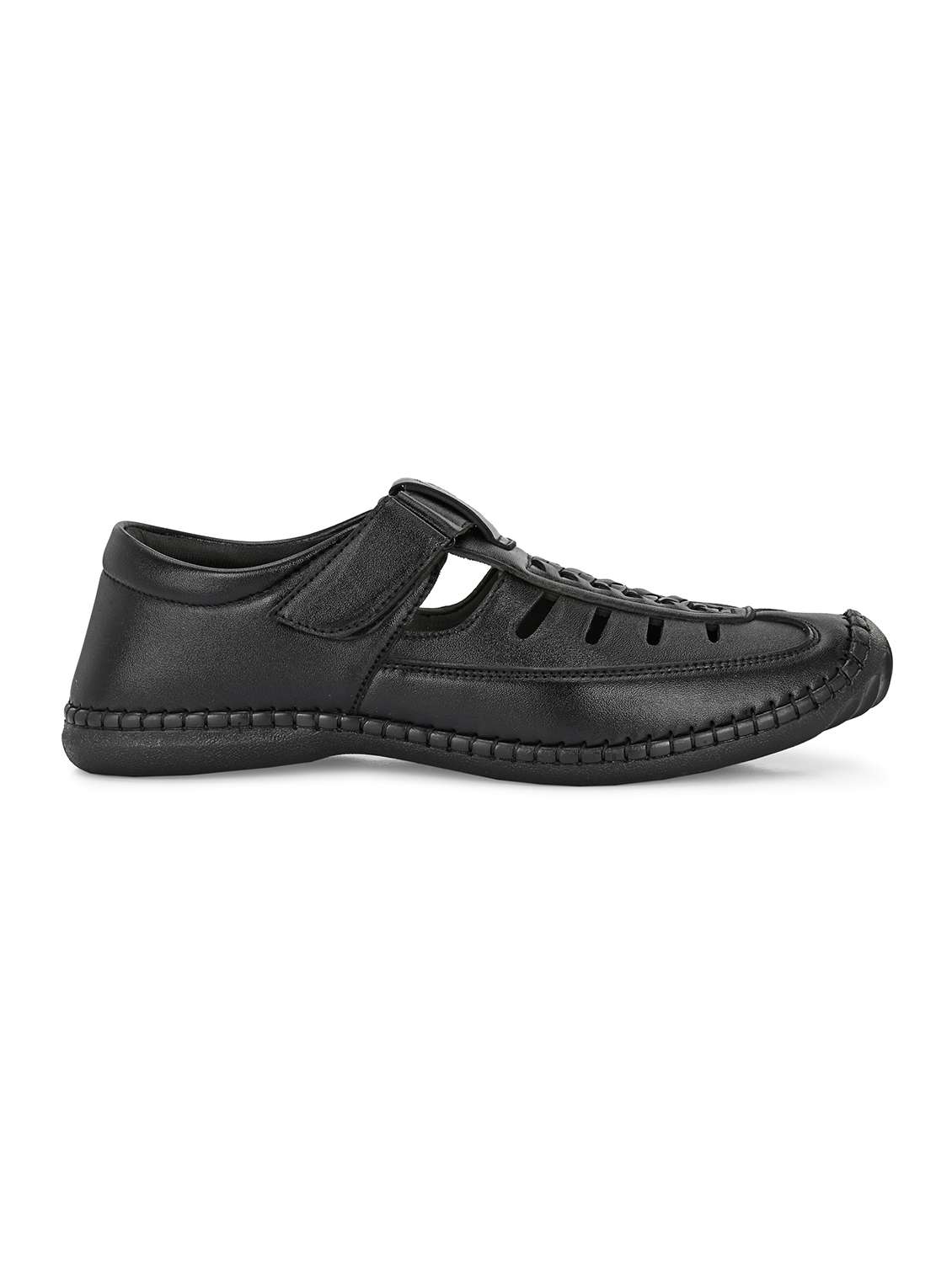 men black slip on sandal - 22024660 - Standard Image - 3