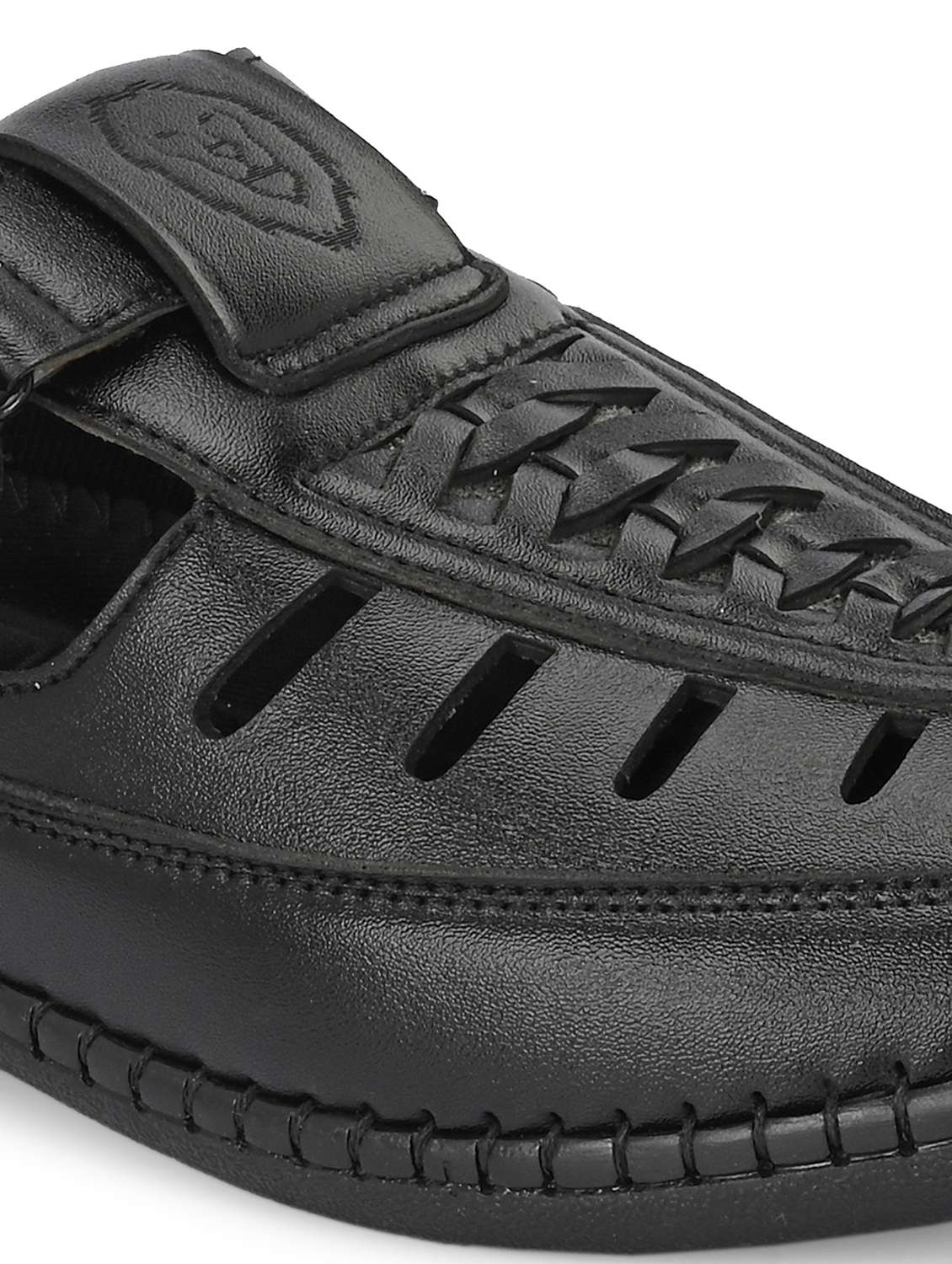men black slip on sandal - 22024660 - Standard Image - 5
