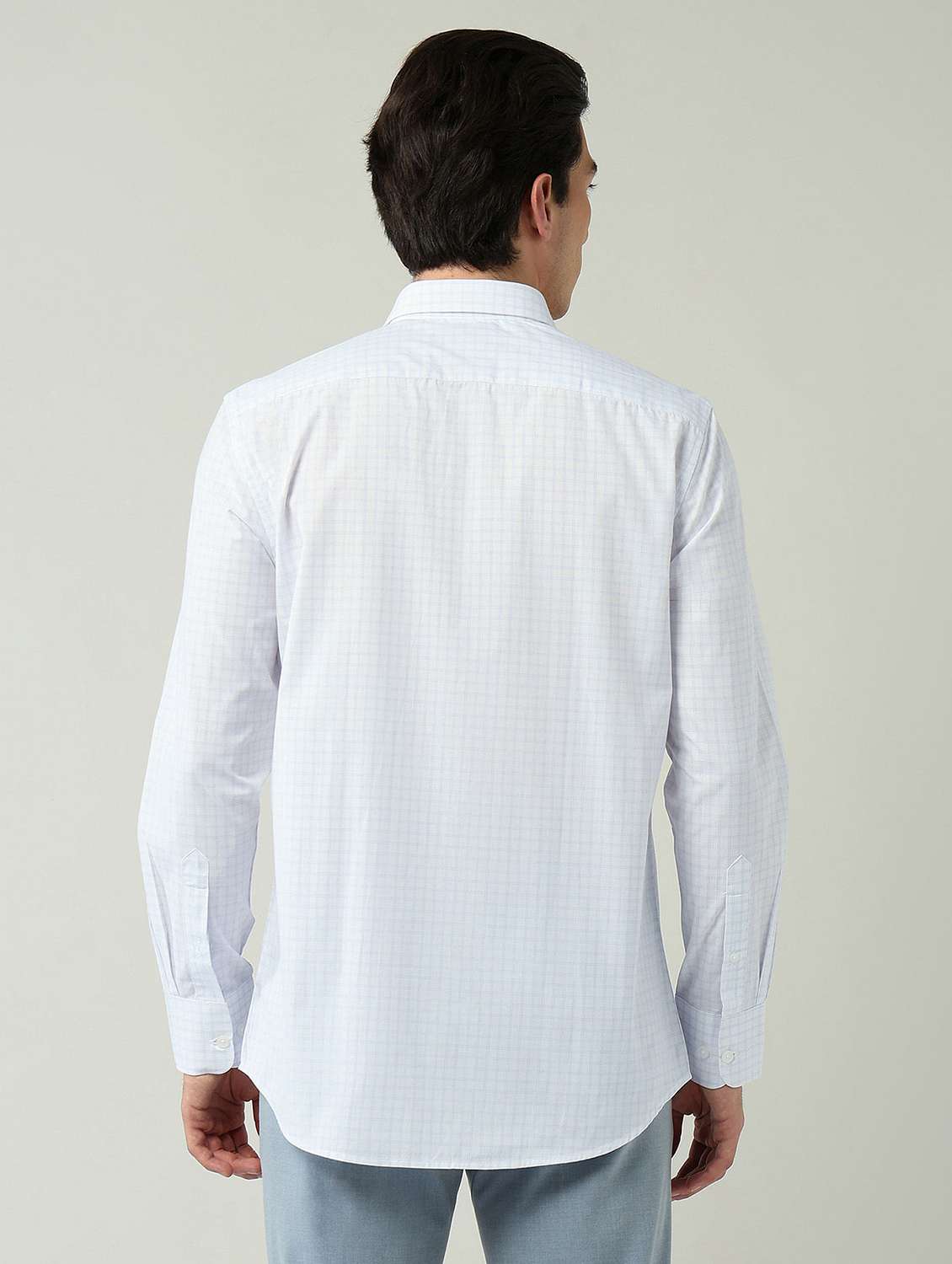 men checkered long sleeve regular fit formal shirt - 22024847 -  Standard Image - 3