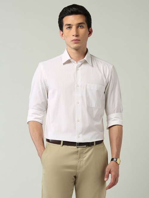 men striped long sleeve regular fit formal shirt - 22024849 -  Standard Image - 0