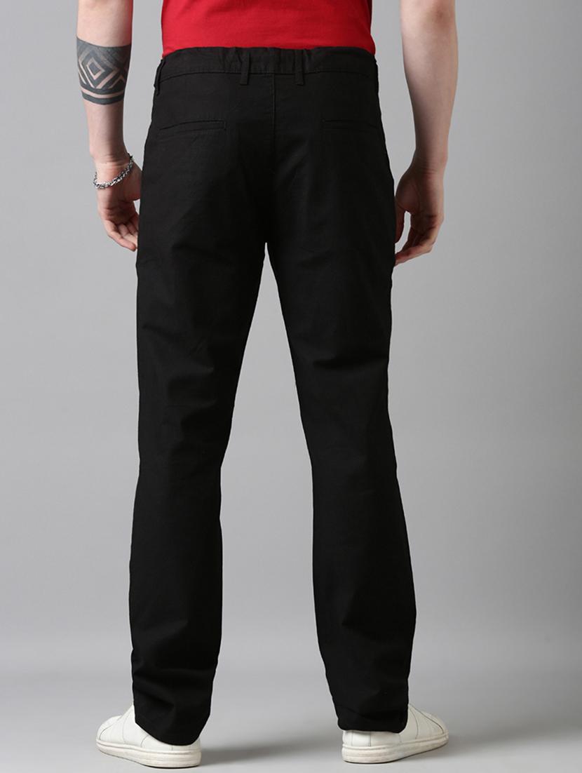 men solid mid rise relaxed chinos - 22024901 - Standard Image - 3