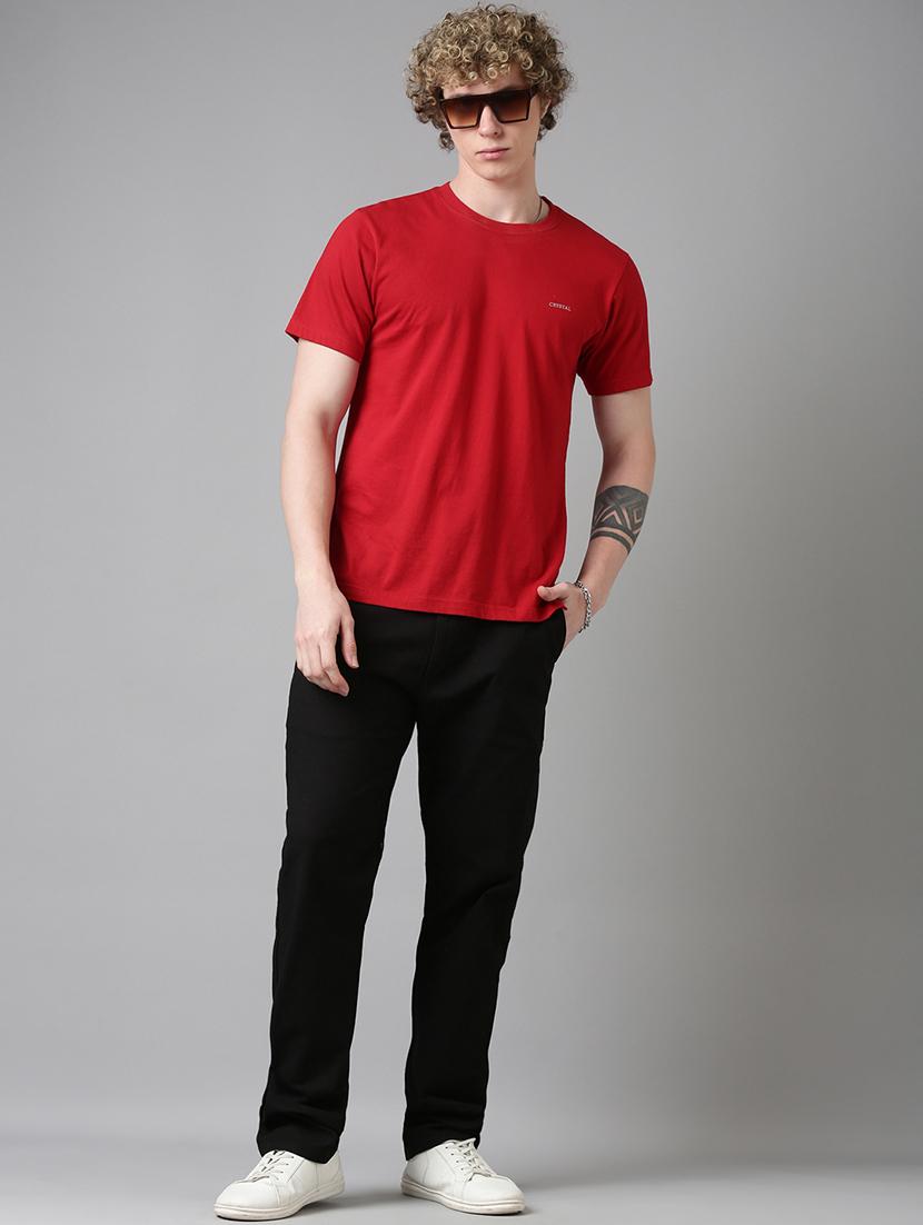 men solid mid rise relaxed chinos - 22024901 - Standard Image - 5