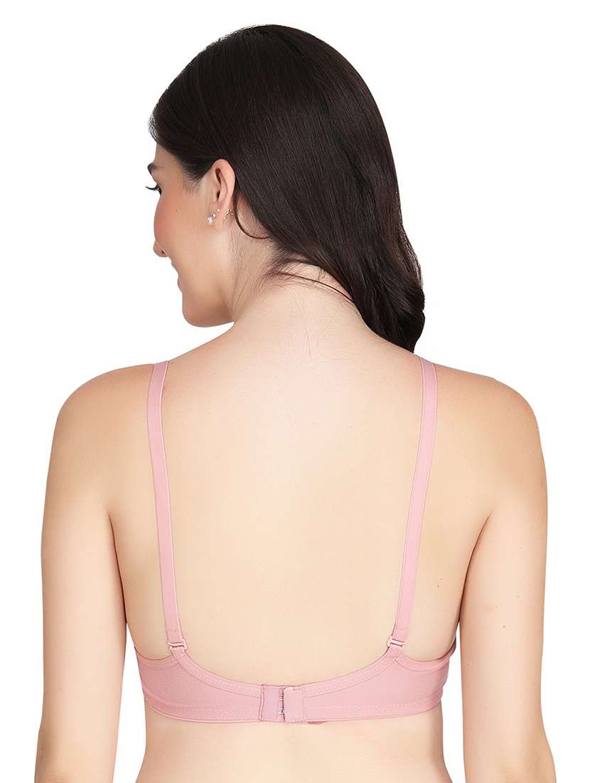 women pack of 6 solid non wired bra - 22024905 - Standard Image - 3