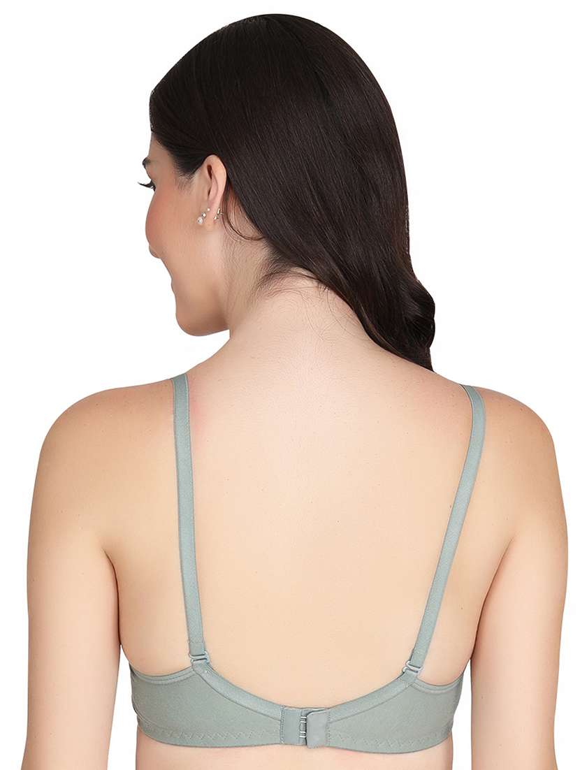 women pack of 6 solid non wired t-shirt bra - 22024908 - Standard Image - 3