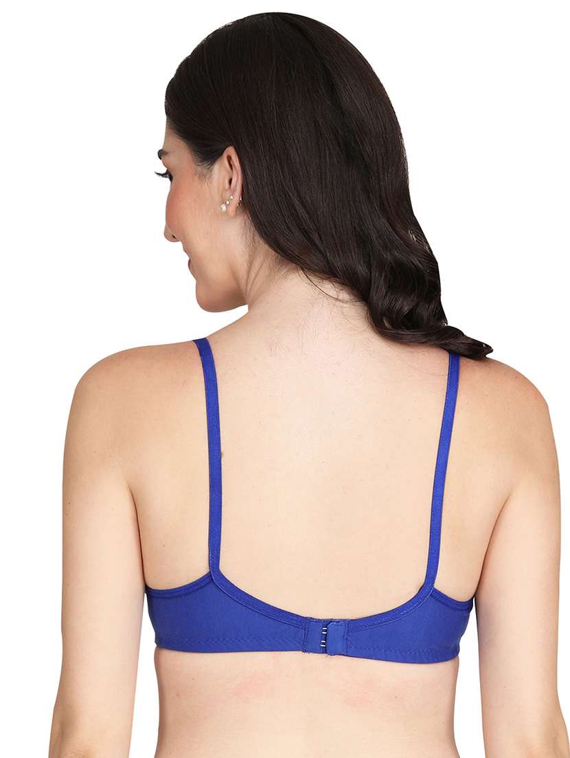 women pack of 6 solid non wired bra - 22024923 - Standard Image - 3