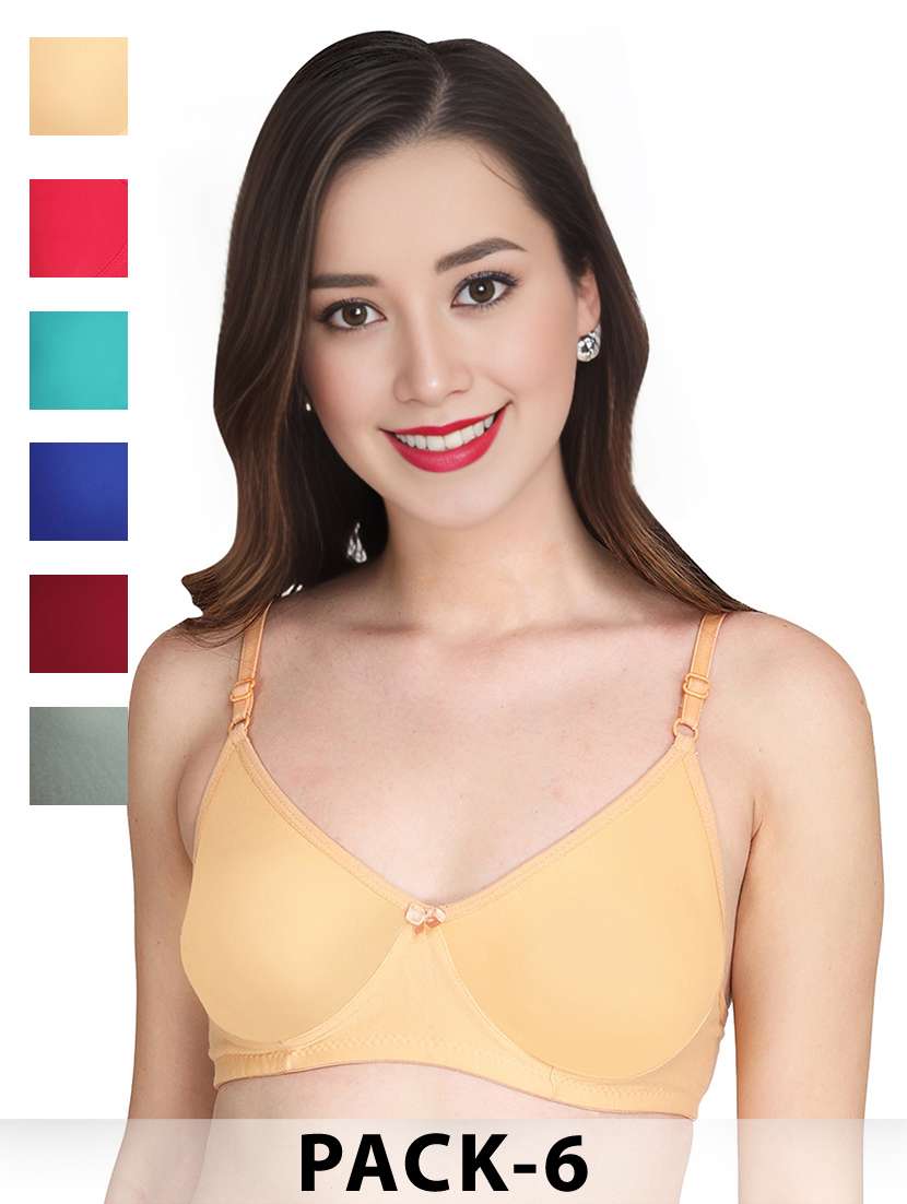 gold cotton combos bra