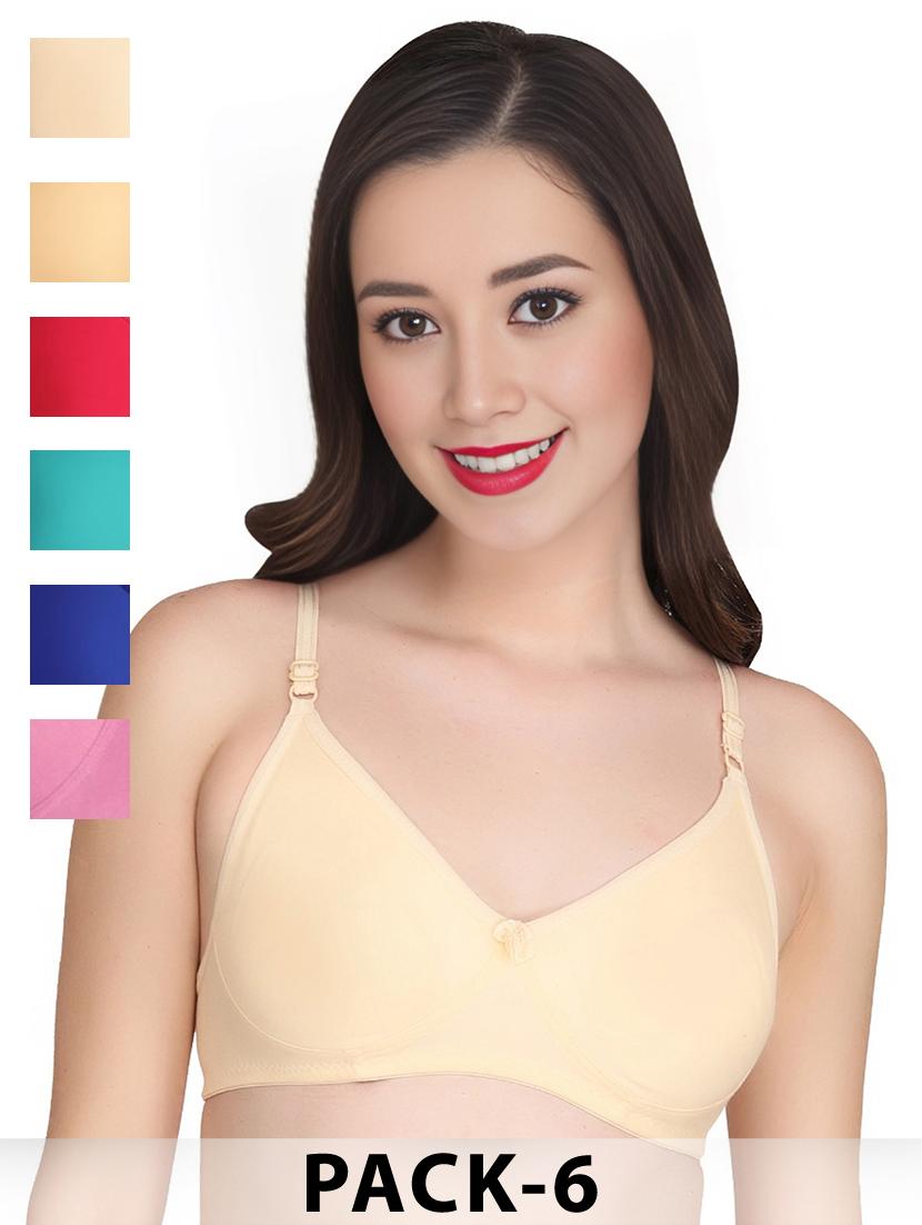 cream cotton combos bra - 22024950 - Zoom Image - 0
