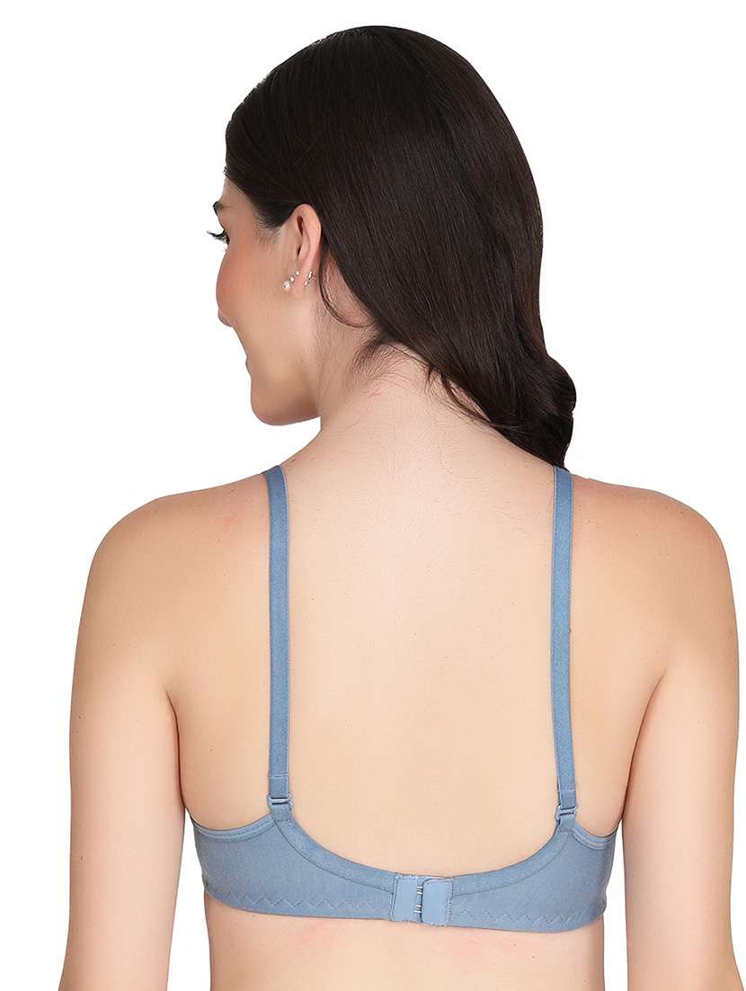 women pack of 5 solid non wired bra - 22024991 -  Standard Image - 3