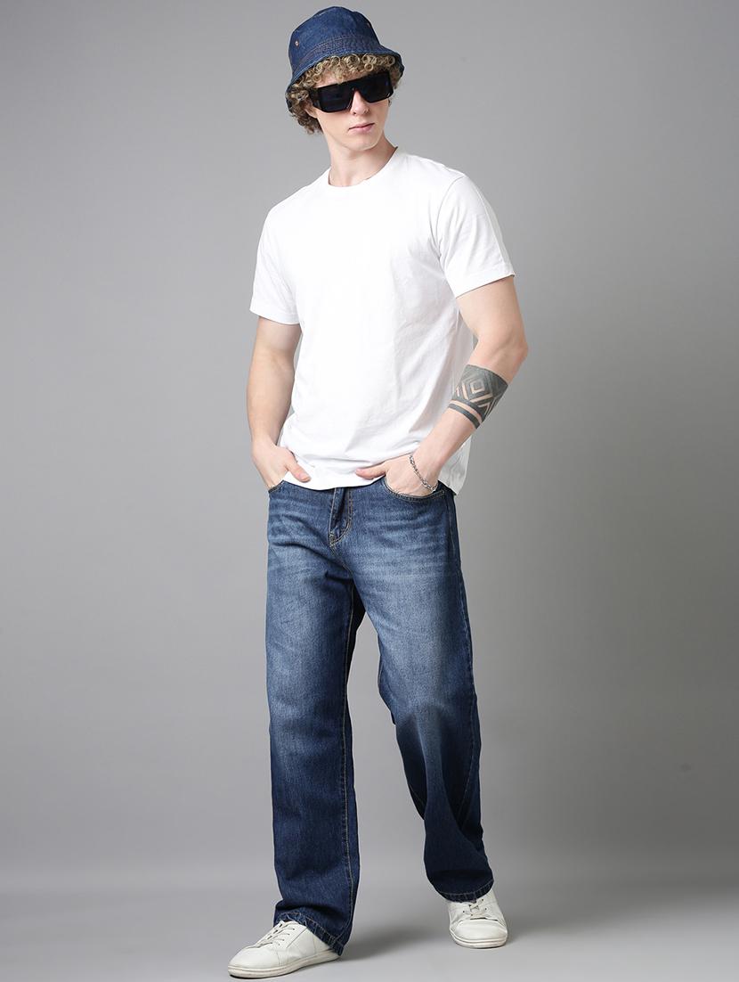 men washed mid rise full length jeans - 22025020 - Standard Image - 5