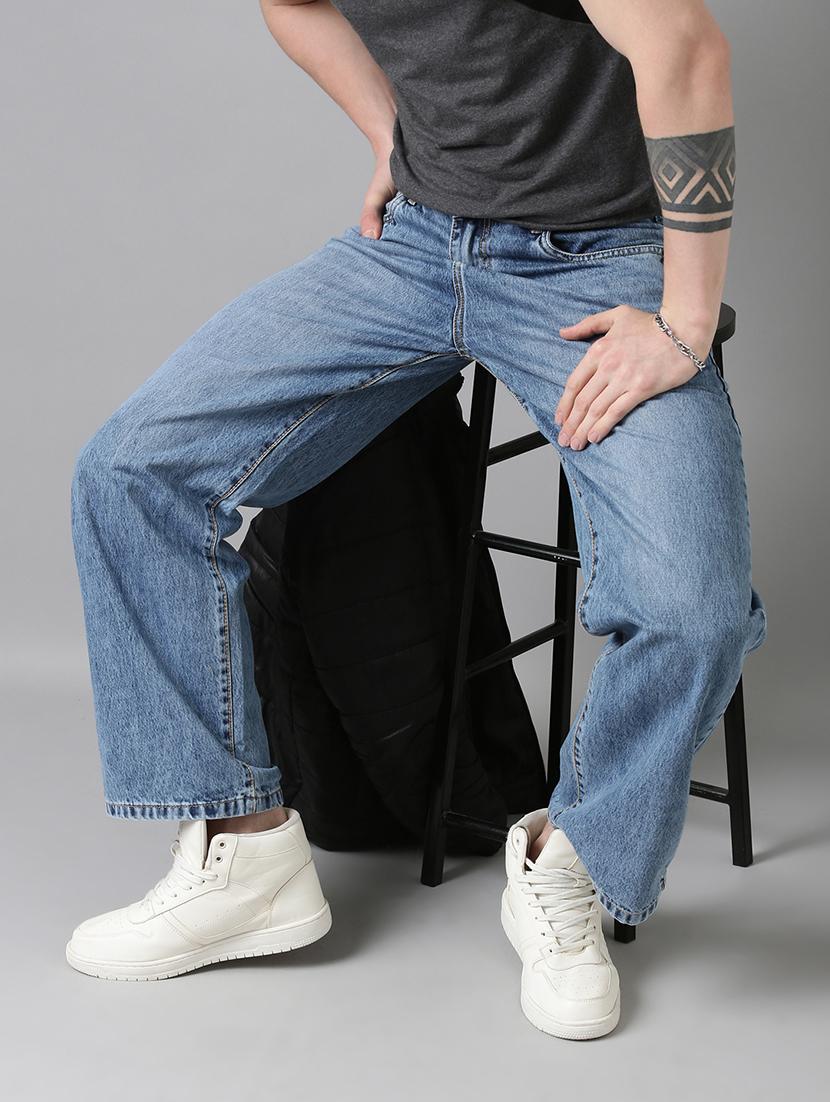 men washed mid rise full length jeans - 22025022 - Zoom Image - 0