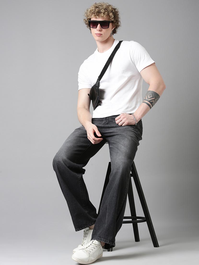 men washed mid rise full length jeans - 22025023 - Standard Image - 5