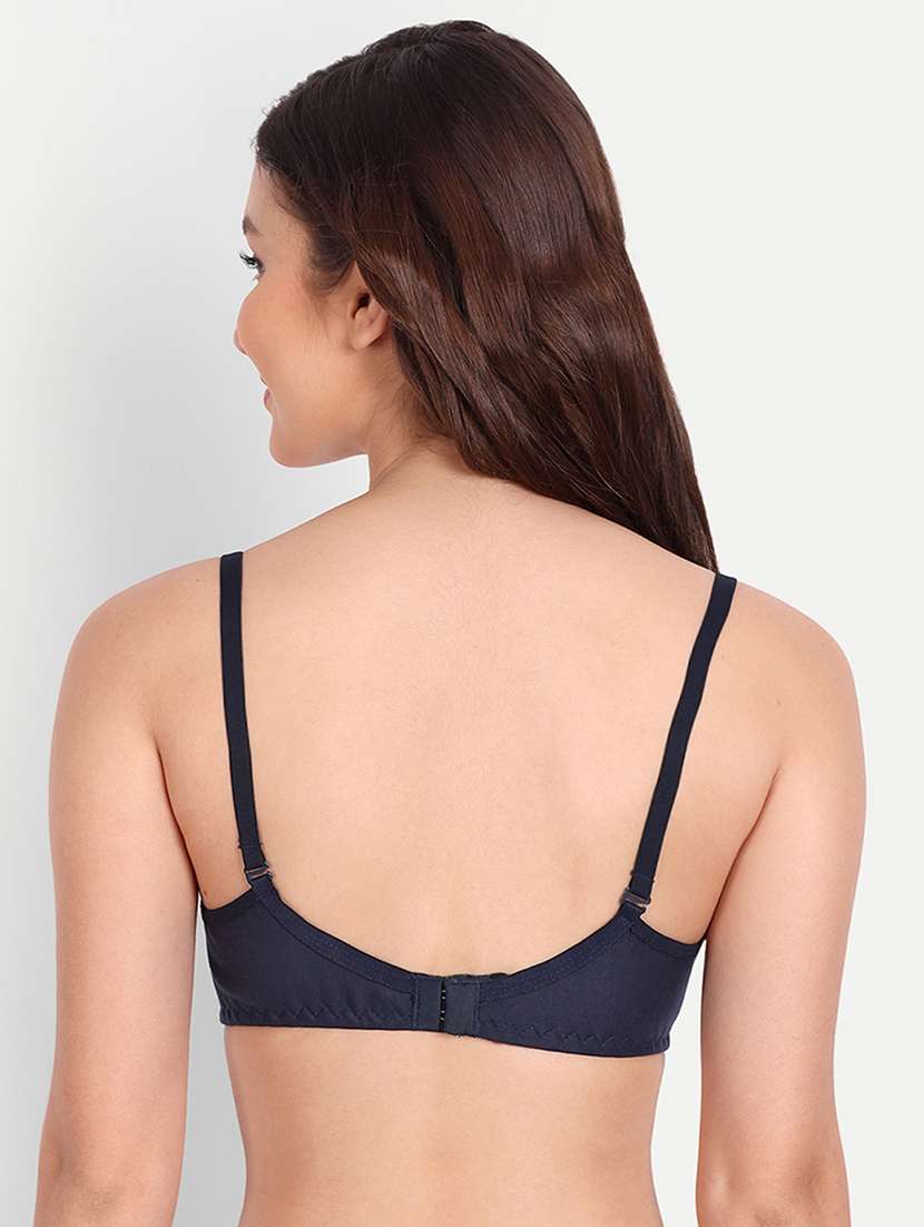 women pack of 4 solid non wired t-shirt bra - 22025079 -  Standard Image - 3