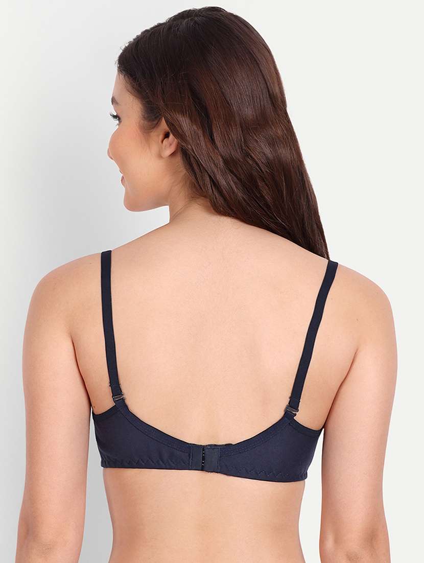 women pack of 4 solid non wired t-shirt bra - 22025080 -  Standard Image - 3