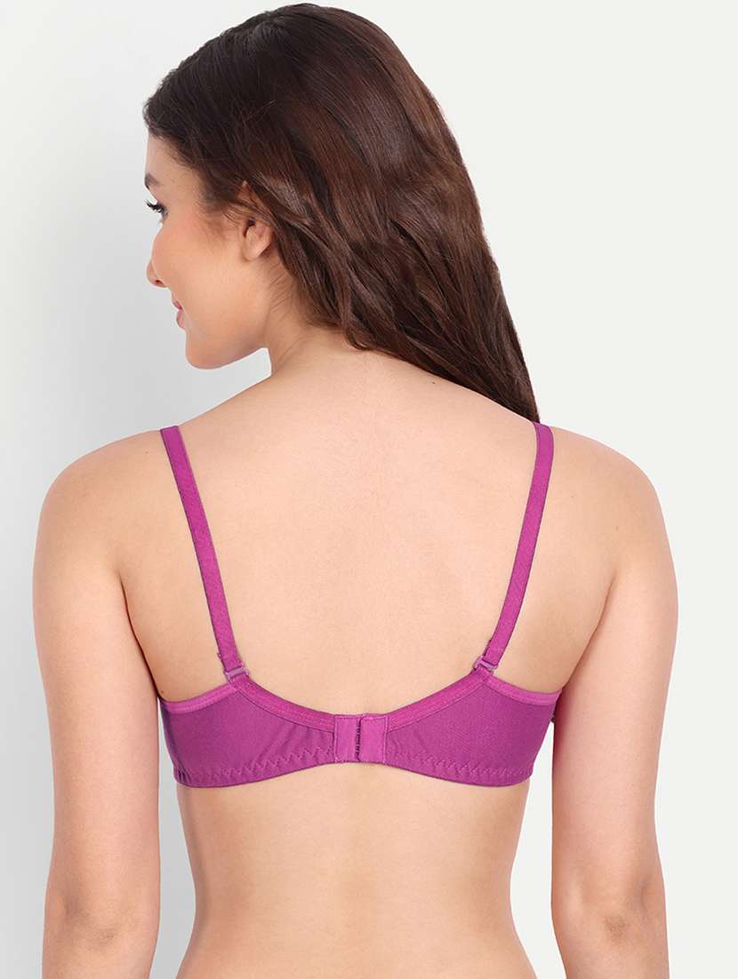 women pack of 2 solid non wired t-shirt bra - 22025301 -  Standard Image - 3