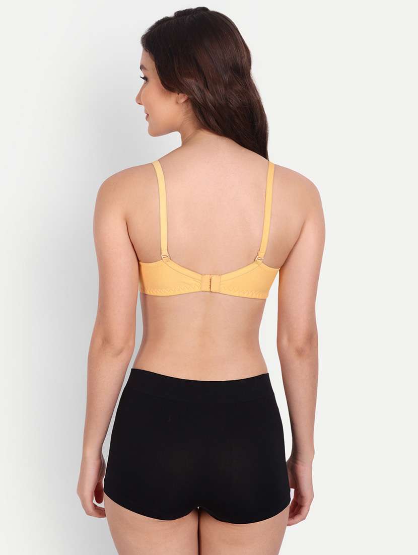 women pack of 2 solid non wired t-shirt bra - 22025304 -  Standard Image - 3