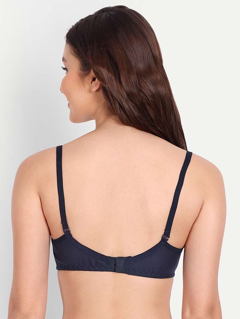 women pack of 2 solid non wired t-shirt bra - 22025312 -  Standard Image - 3