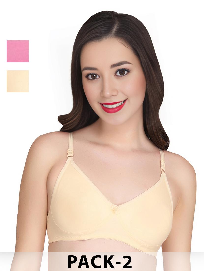 cream cotton combos bra - 22025394 - Zoom Image - 0