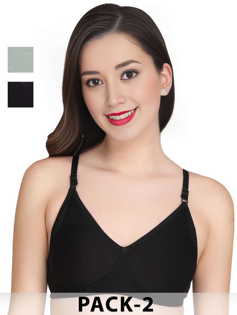 black cotton combos bra