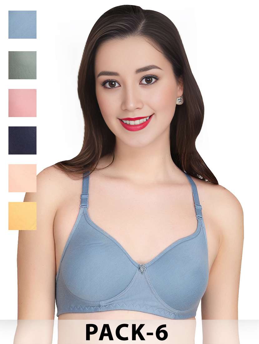 grey cotton combos bra