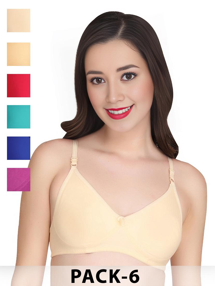 cream cotton combos bra - 22025483 - Zoom Image - 0
