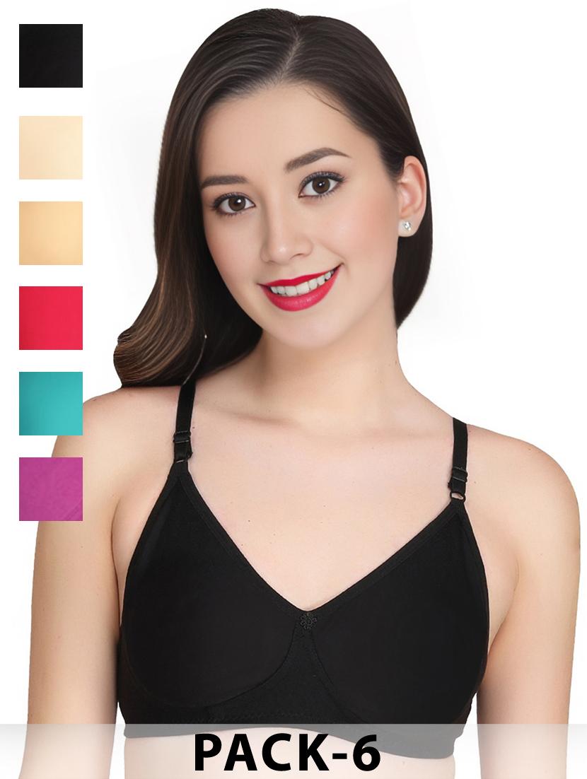 black cotton combos bra - 22025493 - Zoom Image - 0