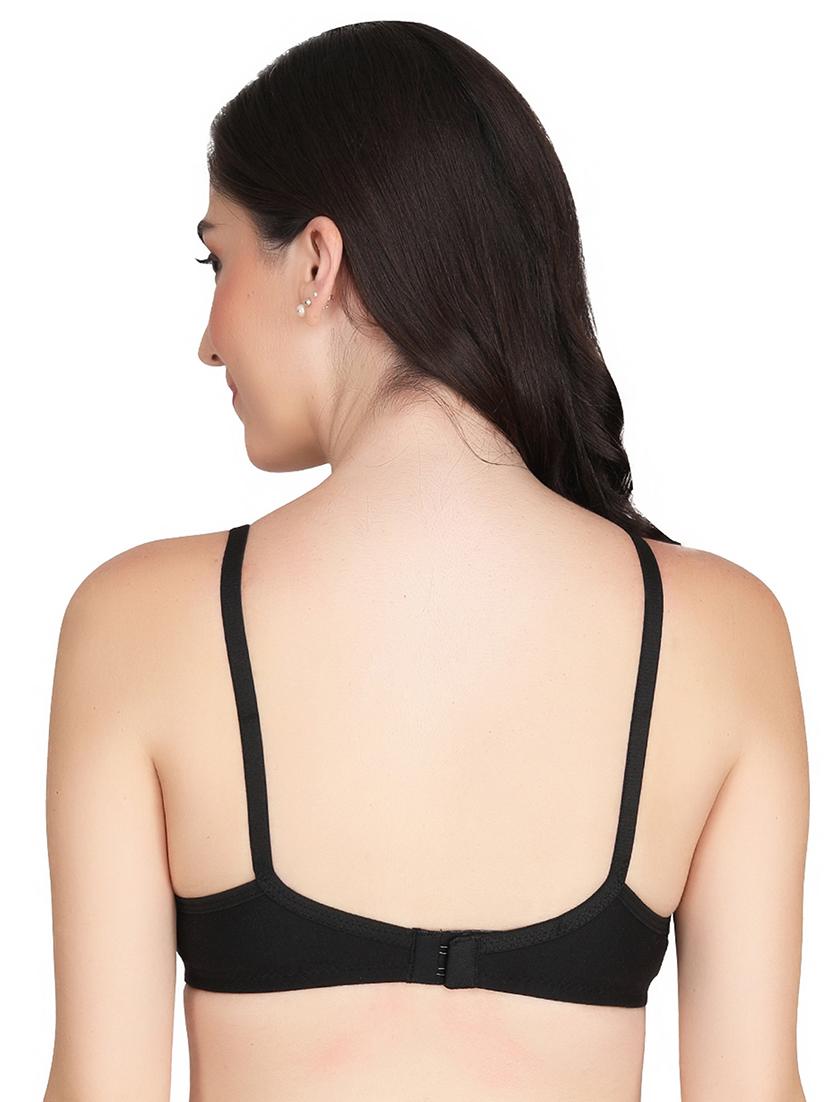 black cotton combos bra - 22025493 - Standard Image - 3